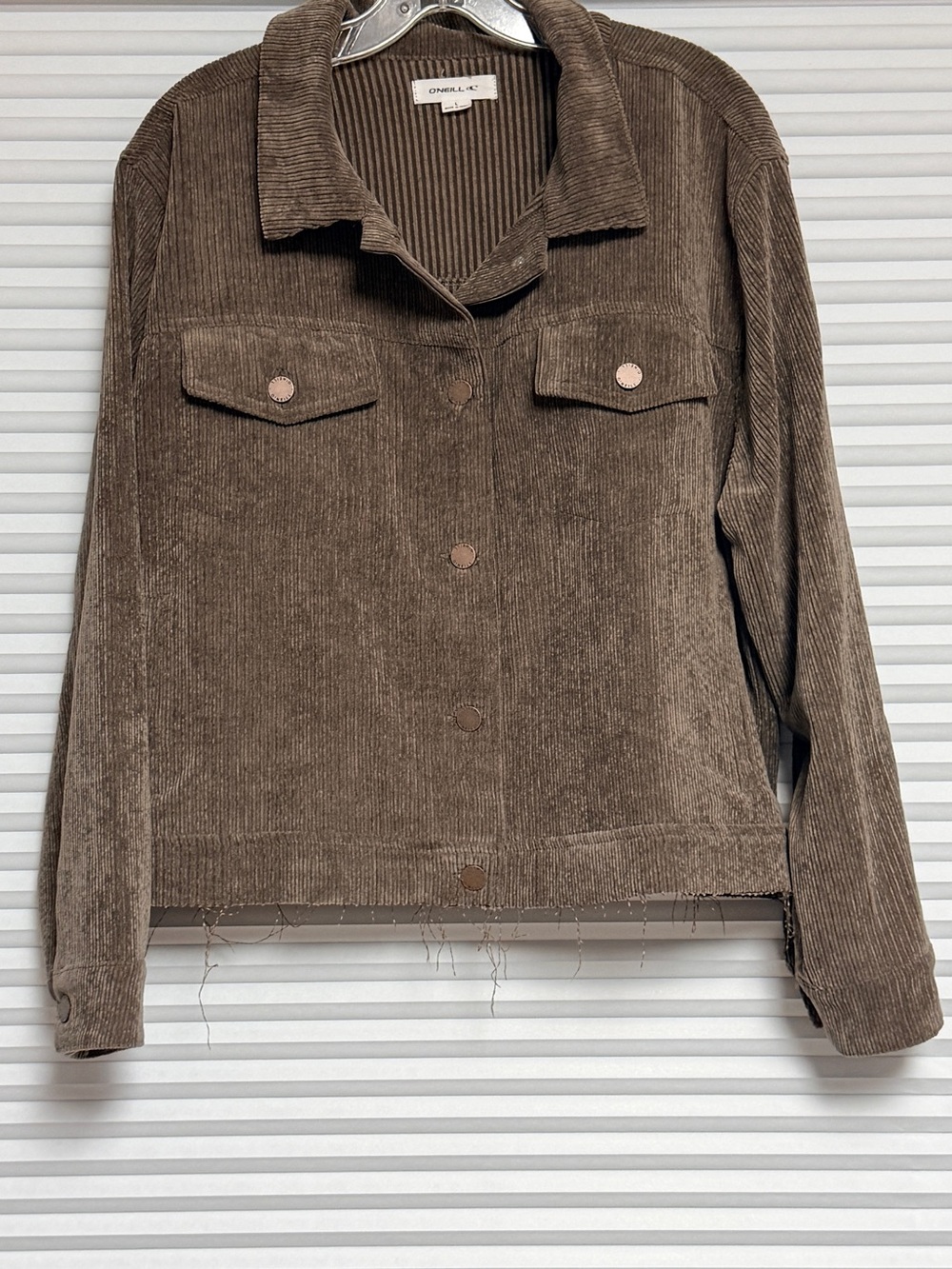 O'Neill Women's Corduroy Utility Jacket in Brown